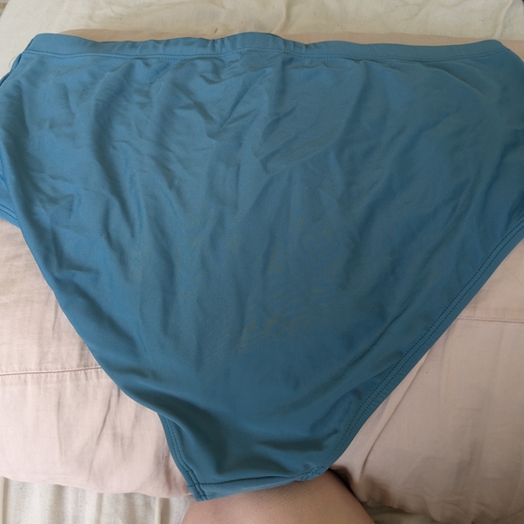 Old Navy Blue High-Waisted Bikini Bottom - Picture 2 of 3